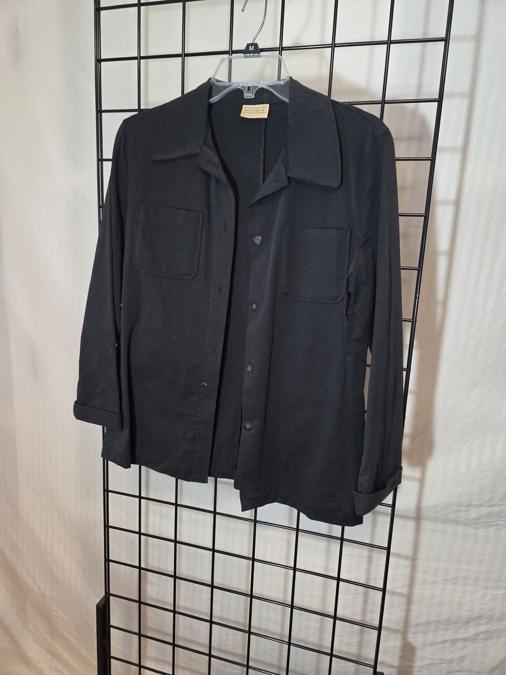 Michele Womans Lightweight Button-Up Shirt Jacket